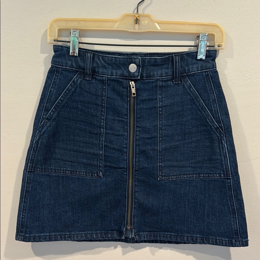 Madewell Denim Zip-Front Mini Skirt - Size 24